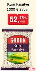 SABAN KURU FASULYE 1000 G